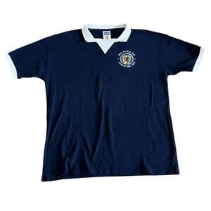 Score Draw Official Retro 1978 World Cup Final Argentina Polo Shirt Blue XL